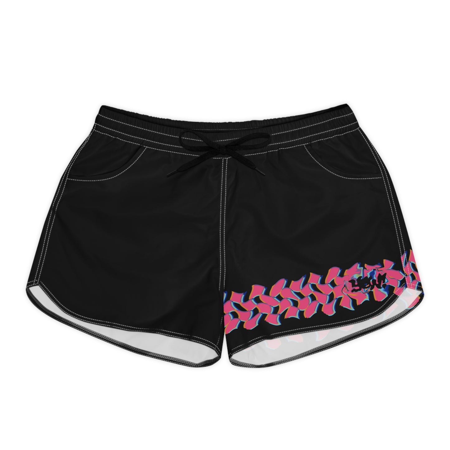 pink checka Casual Shorts