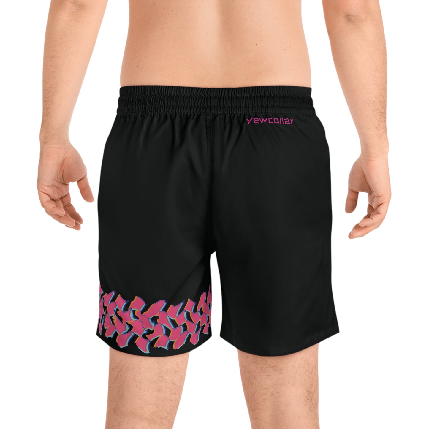 pink checka boardshorts