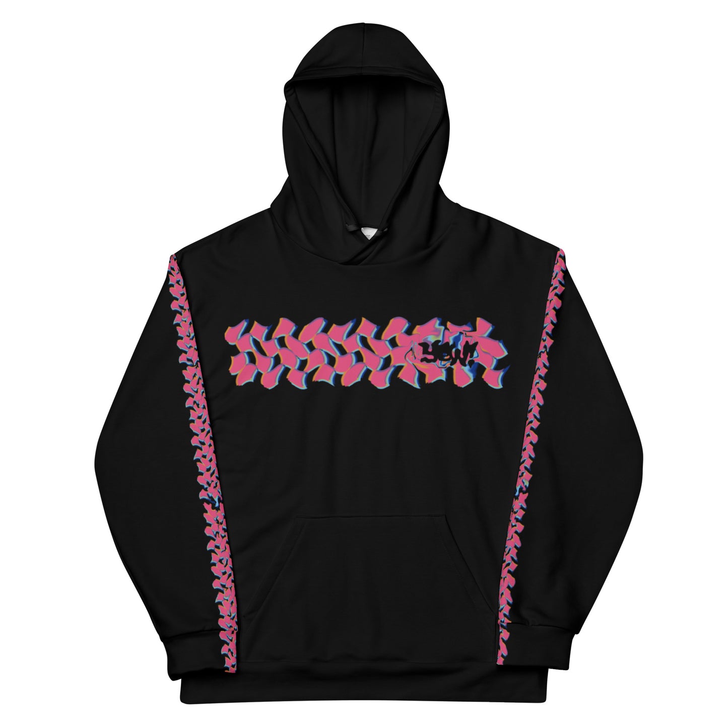 pink checka Hoodie