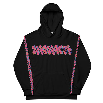 pink checka Hoodie