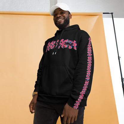 pink checka Hoodie