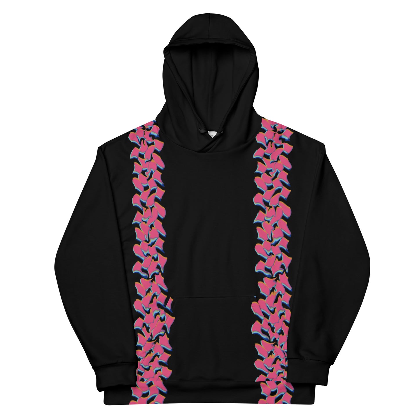 pink checka bowl'n hoodie