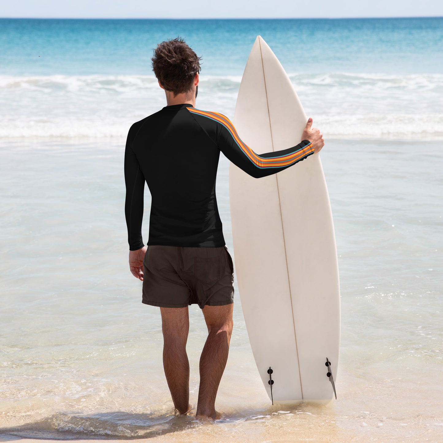 Retro Stripe Rash Guard