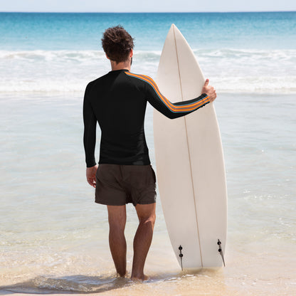 Retro Stripe Rash Guard